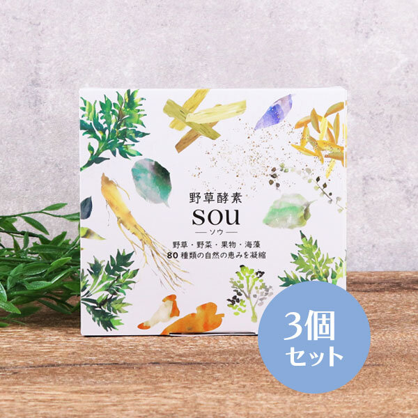 野草酵素SOU-ソウ- 3個セット